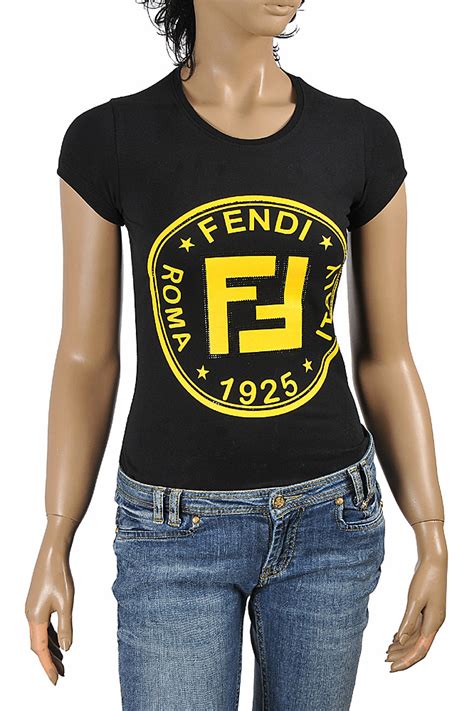 fendi t shirt ladies|cheap fendi shirts for women.